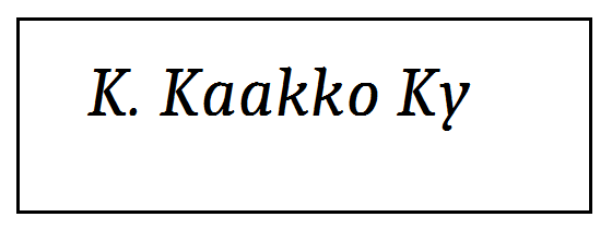 K. Kaakko Ky